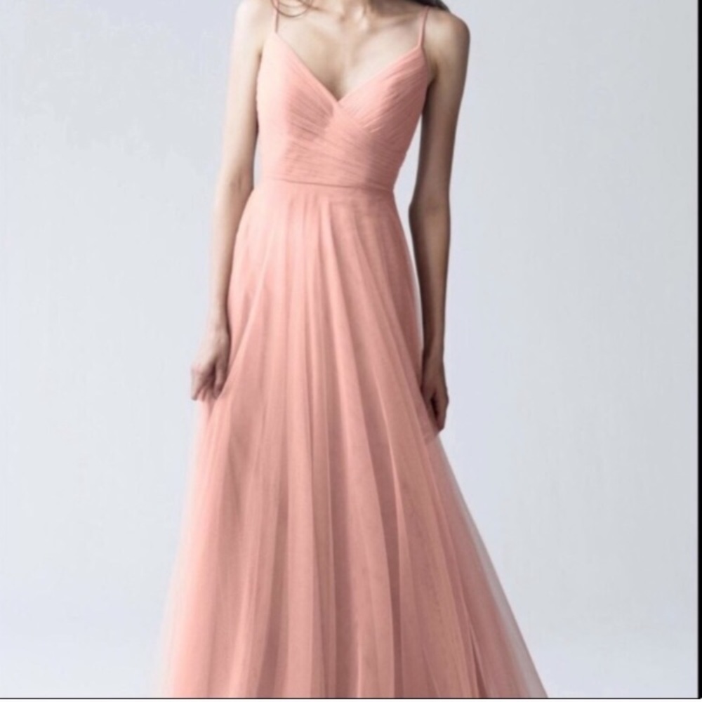 Jenny Yoo Brielle Gown, Tulle, Begonia Pink, 6